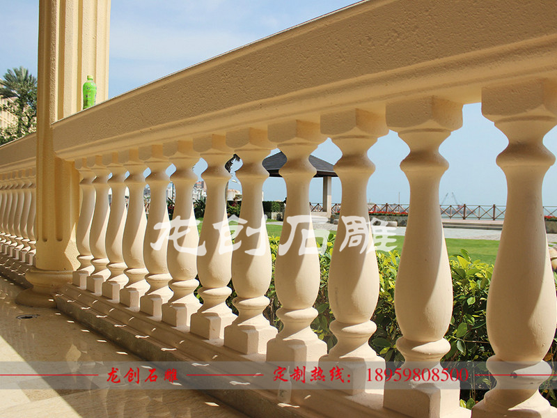 石扶手欄桿 石材陽臺(tái)欄桿